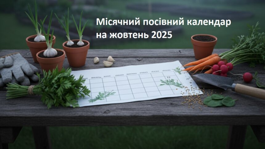 посівний календар на жовтень