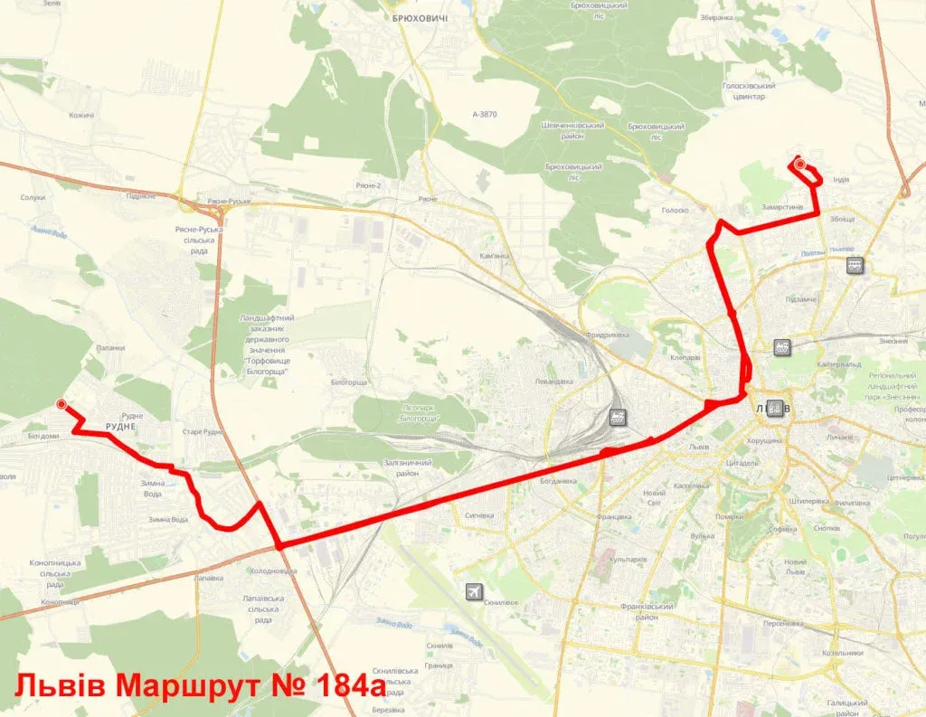 184а маршрутка львів