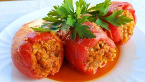 Фарширований перець рецепт з фаршем і рисом
